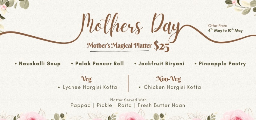 Mother’s Day Special Menu 