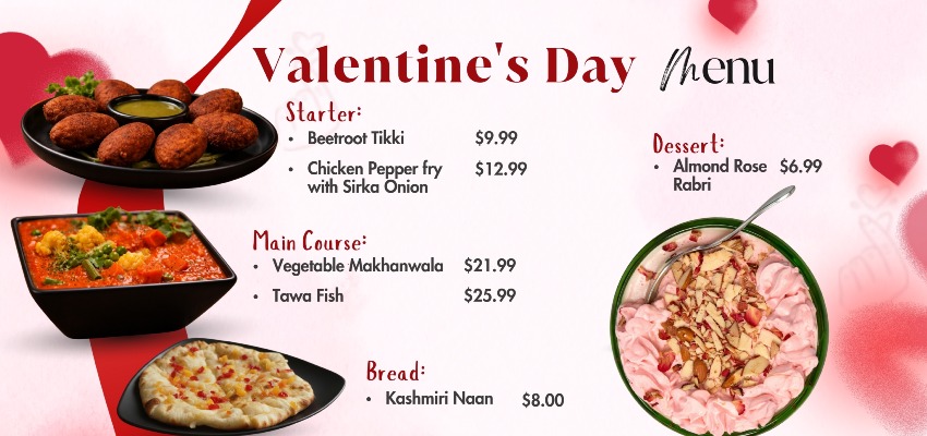 Valentine’s Day Special Menu